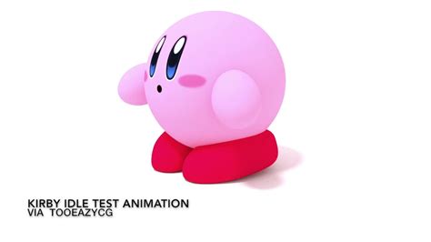 Kirby Idle Animation Test Blender Youtube