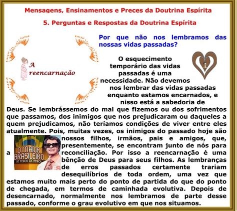 Perguntas E Respostas Da Doutrina Esp Rita Perguntas E Respostas