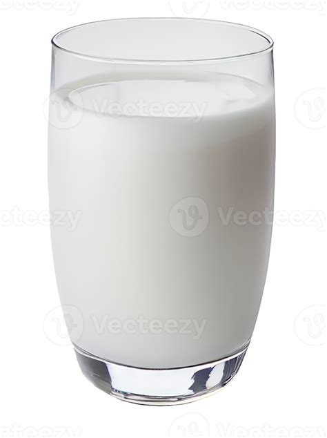 Transparent Glass of fresh milk. 17340365 PNG