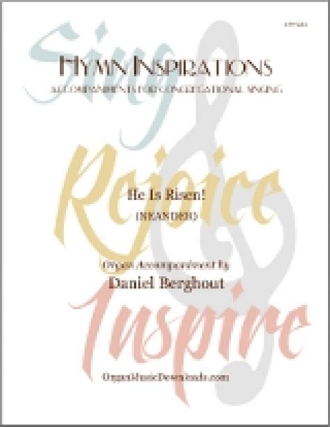 Berghout Daniel He Is Risen Hymn Inspirations