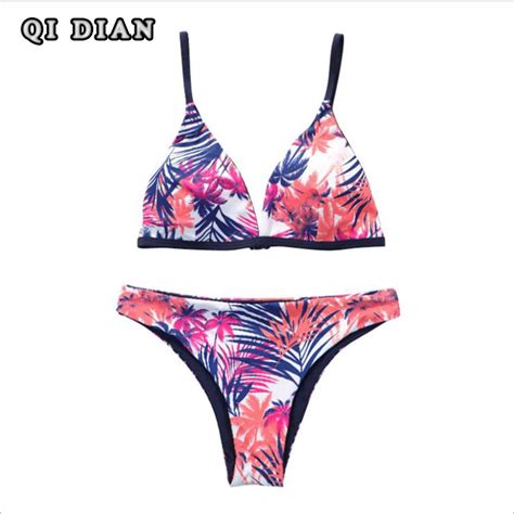 Qi Dian Newest Bikini Swimwear Women Swimsuit Bathing Suit Bikini Set