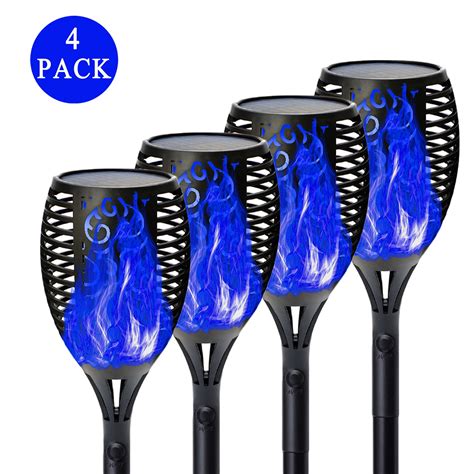 4 Pack Solar Torch Lights 33LED Solar Lights Dancing Flames LED