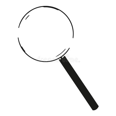 Magnifying Glass Doodle Icon Search Symbol Stock Illustration Illustration Of Icon Doodle