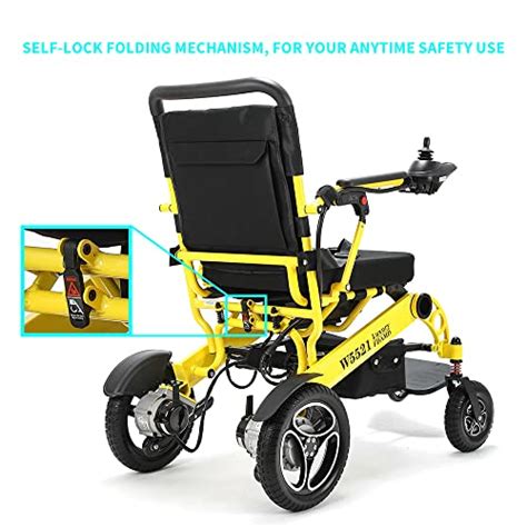 Intelligent Folding Electric Wheelchair For Adults Lightweight Foldable Powered Wheelchairs