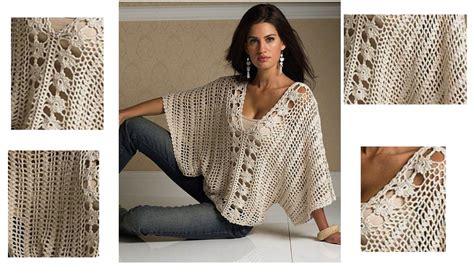 Blusa Blanca De Crochet Con Mangas Murci Lago Ganchilloganchillo