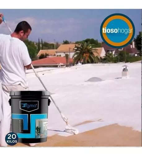 Membrana 20 Kg Impermeabilizante Liquida Pasta Elastica Terraza Pintura