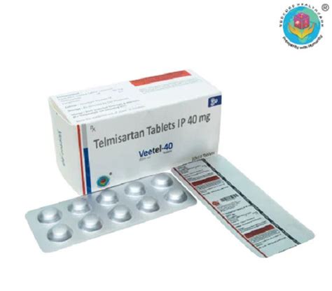 Veetel 40 Telmisartan 40 Mg Hypertension Tablets 10x10 Alu Alu At Best