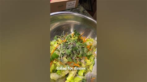 Salad For Dinner Chef Hubby Shorts Youtube