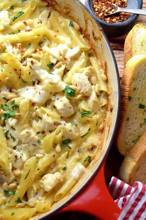 Chicken Penne Alfredo Platter Talk