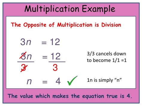 Solving One Step Equations