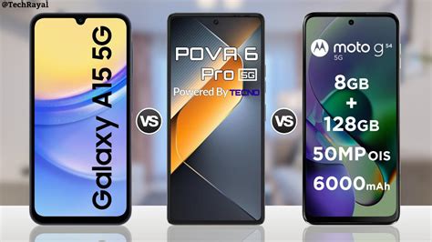 Samsung Galaxy A15 5g Vs Tecno Pova 6 Pro Vs Moto G54 5g Full