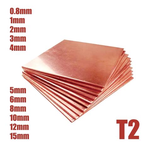 Copper Sheet Metal Plate Cu Thick Solid Metal Working Thin Alloy