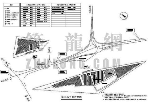 某桥施工总平面布置图 路桥节点详图 筑龙路桥市政论坛