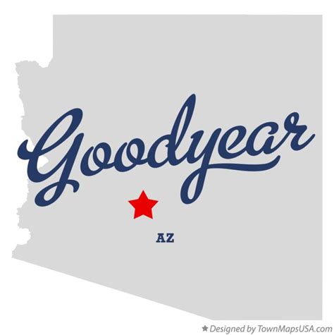 Map of Goodyear, AZ, Arizona