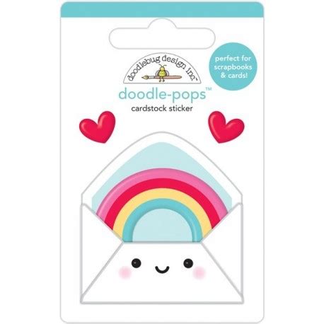 Doodlebug Design Love Note Doodle Pops 3D Stickers