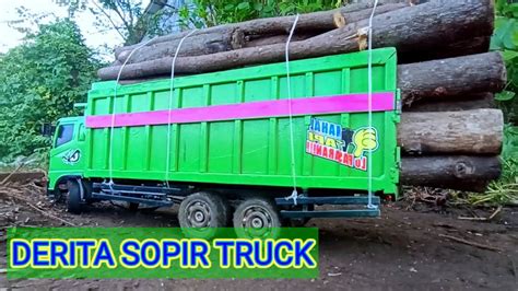 Terjebak Di Hutan Truck Hino Tronton Fuso Ps Muat Kayu Hutan