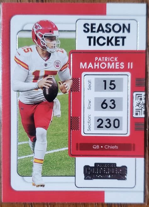 2021 Panini Contenders Playoff Ticket 47 Patrick Mahomes II EBay