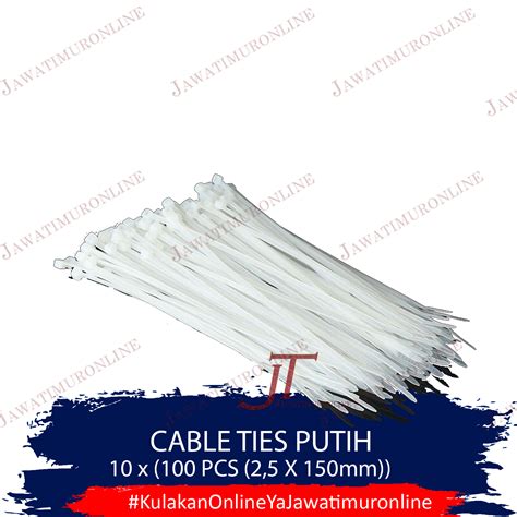 Kabel Ties 15 Cm Hitam Cable Ties 150 Mm Hitam JAWATIMURONLINE