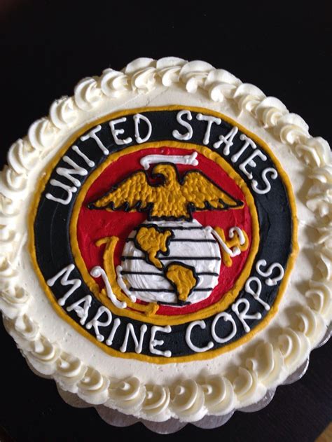 Marine Corps cake | Marine corps cake, Army cake, Dad birthday cakes