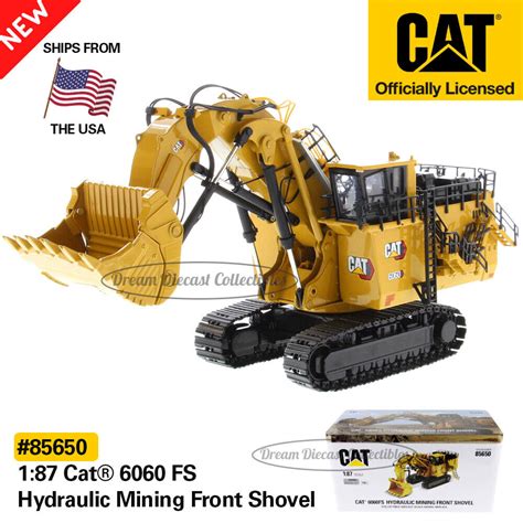 1 87 Cat Caterpillar 6060 Fs Hydraulic Mining Front Shovel Diecast Masters 85650 Ebay