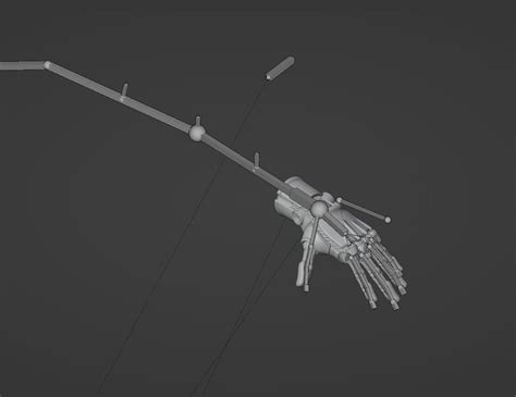 Sci Fi Robotic Hand 3D Model Rigged CGTrader