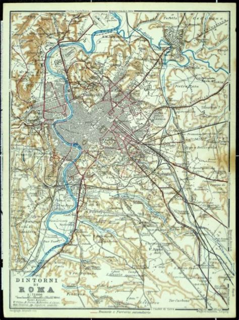 Dintorni Di Roma Antica Mappa Della Citt Vecchia Datata Eur