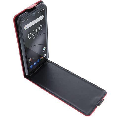 Custodia Per Gigaset GS5 Cellulare Modello Flip Protettiva Case Rosso