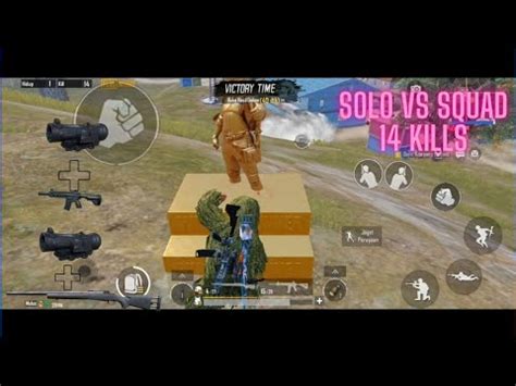 Part 2 M24 Dan M4 6 14 KILL SOLO VS SQUAD MAP ERANGEL PUBG MOBILE