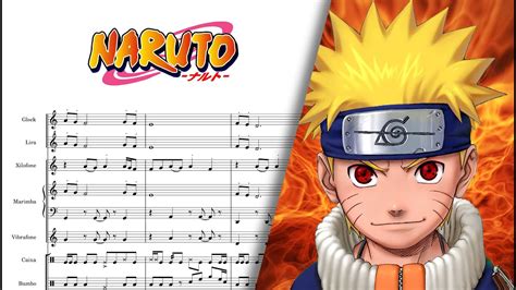 Naruto The Raising Fighting Spirit PARTITURA Banda Percussão