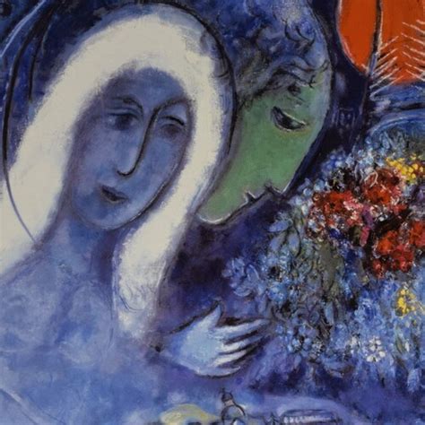 Marc Chagall The Lovers Of Vence Original Etsy