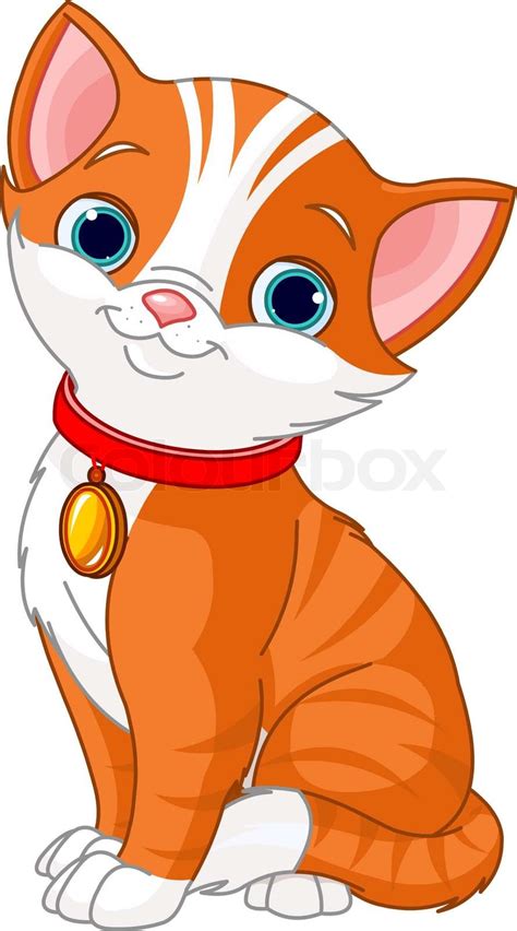 Cute Cat Stock Vector Colourbox