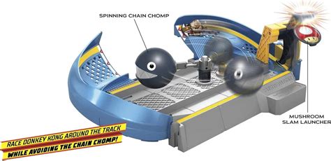HOT WHEELS Mario Kart Circuit Track Set con réplica de kart a escala 164 a partir de 3 años
