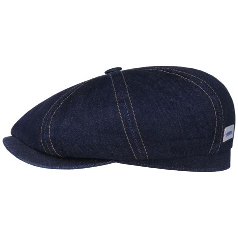 Hatteras Sustainable Denim Flatcap By Stetson