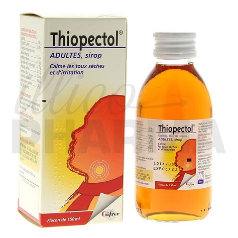 Thiopectol Sirop Adulte Ml Toux Grasse Pharmacie En Ligne Illicopharma