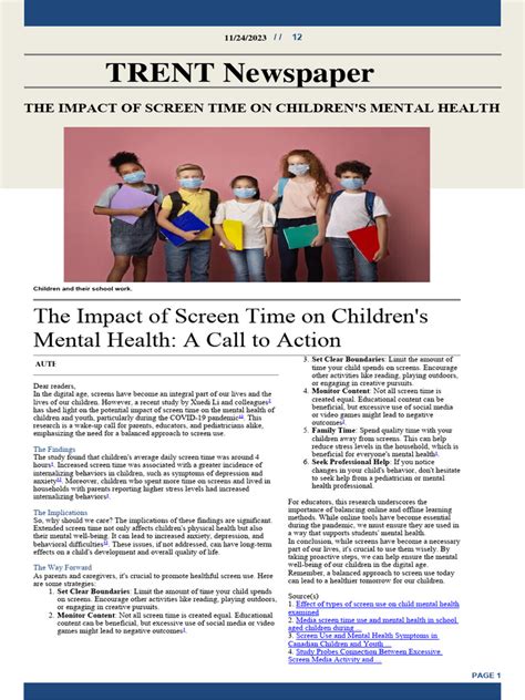 Newspaper Pdf Mental Health Social Media