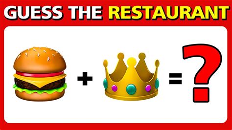 Can You Guess The Restaurant By Emoji Fast Food Restaurant Emoji