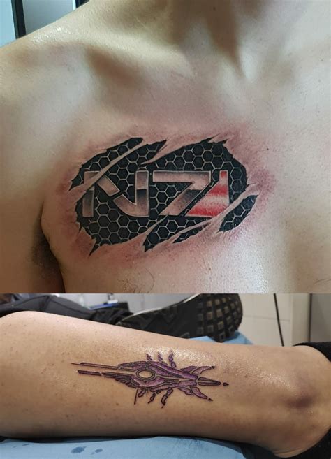 After I Show My Gf Mass Effect We Decide Our First Tattoo Will Be Me Related This Are The Ones