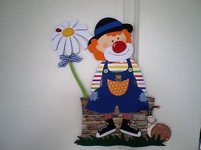 Fensterbild Clown Auf Mauer Fasching Karneval Dekoration