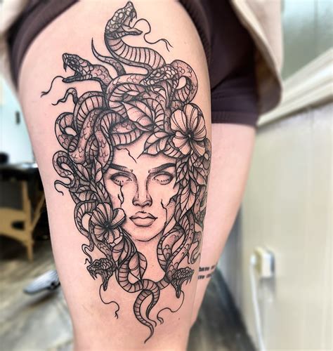 Inkwell Tattoos On Twitter Awesome Dot Shaded Medusa Tattooed By