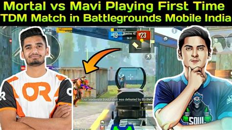 Mortal Vs Mavi Playing First Time 2v2 Friendly TDM Match In