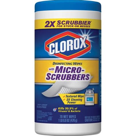 Clorox Disinfecting Wipes With Micro Scrubbers Clo31270