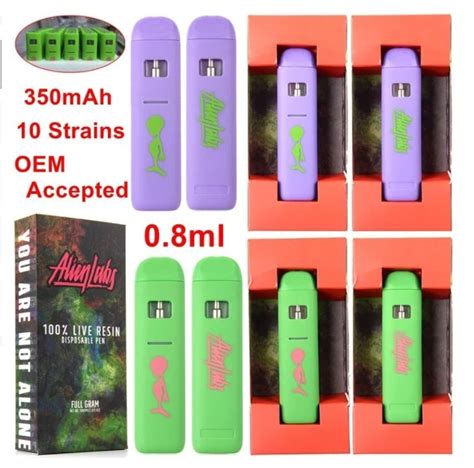 Alien Labs Disposable Vape Pen Rechargeable 1ML Refillable CBD Pods