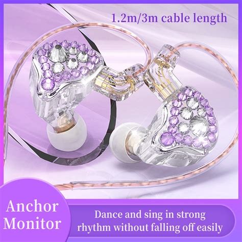 【xmt】q2 Pro Diamond Hifi Earphone Music Monitoring Girls Anchor Headset