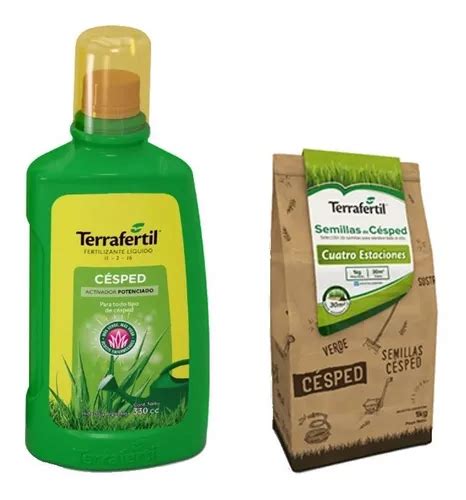 Terrafertil Fertilizante Cesped Semillas Estaciones Mercadolibre