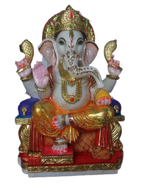 Multicolor Ganesh Ji Marble Statue 1 X 2 Feet At 13000 Piece In