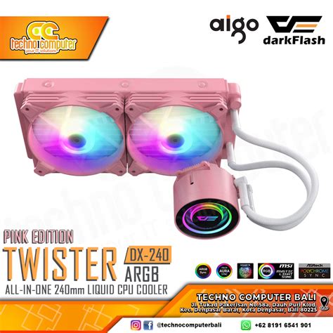 Aigo Darkflash Twister Dx Argb Pink Edition Cpu Cooler Mm Aio