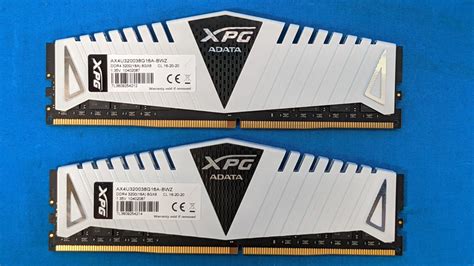 ADATA XPG Z1 16GB (2x8GB) DDR4 3200MHz PC4-25600 CL16 1.35V Desktop RAM ...