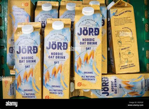 A Crate Of Jord Nordic Oat Milk Drink Cartons An Organic Non Dairy