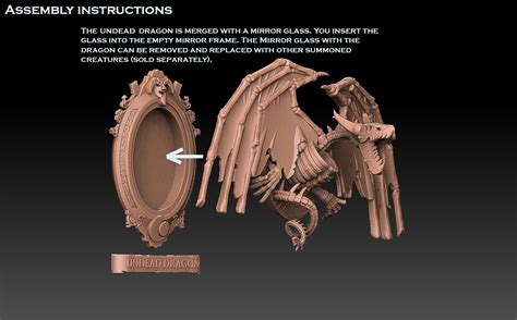 Stl File Magic Conjuring Mirror Undead Version・3d Print Design To