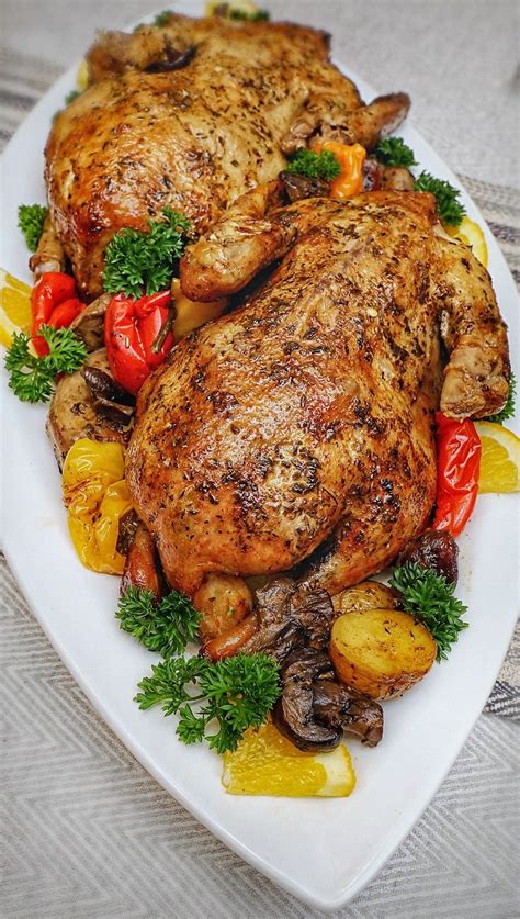 Roasted Duck In Wine With Potatoes Peppers And Mushrooms Artofit